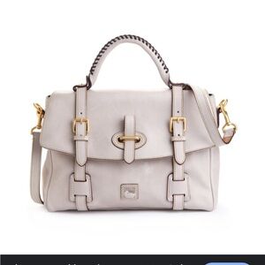 Dooney & Bourke Florentine Vachetta leather satchel bag with strap & arm handle